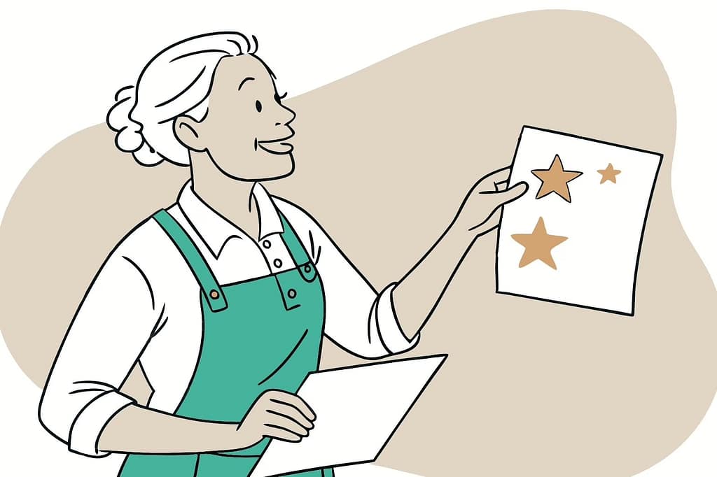 Sketch of a confident person with natural imperfections, embodying the message: “Be human, not perfect.”